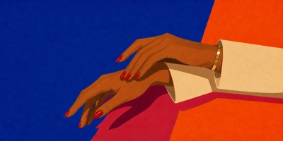 Visuel mains et ongles rouges Frederica